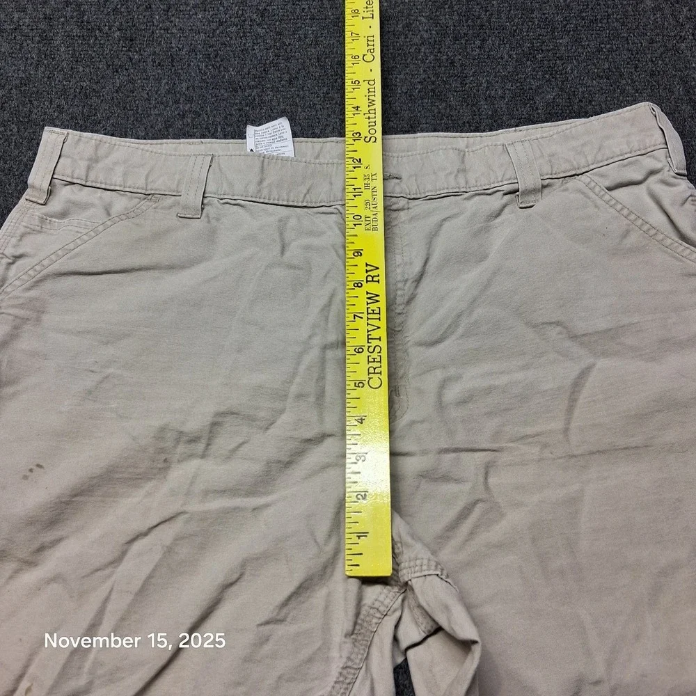 VTG Carhartt B144 Tan Carpenter Shorts Original Fit Size‎ 40 Y2K Khaki